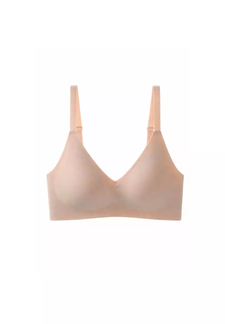 Premium Melanie 2.0 Seamless Wireless Padded Support Bra in Nude
