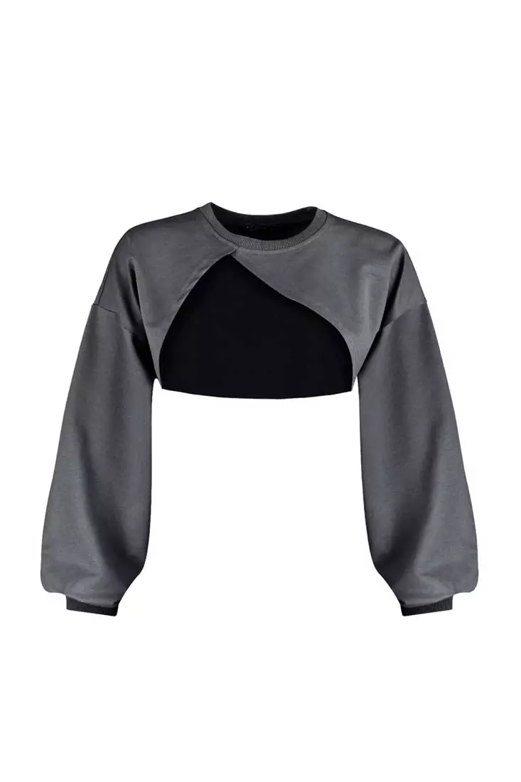 Asymmetrical Crop Sweatshirt