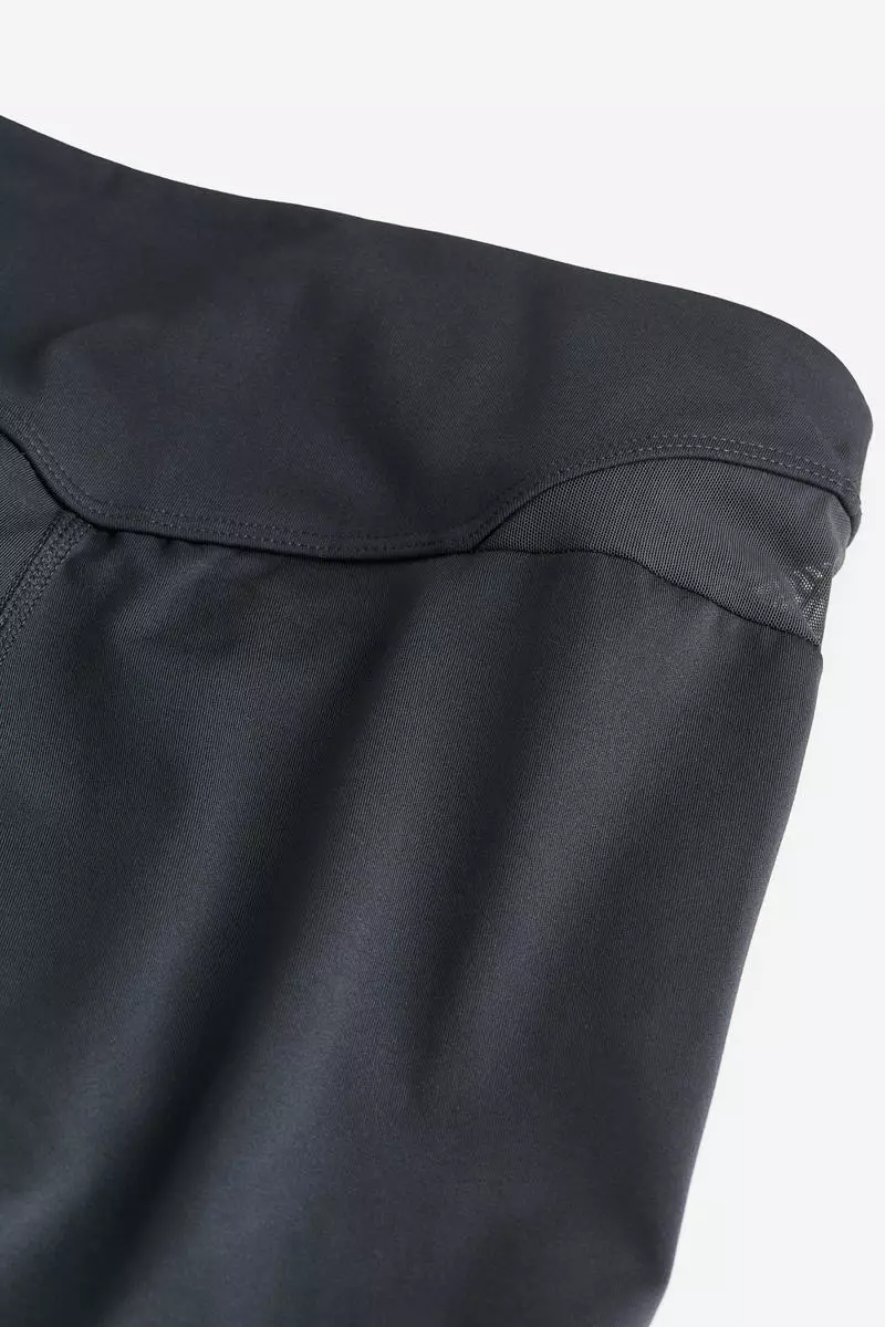 DryMove™ Mesh-detail sports tights - Dark grey - Ladies