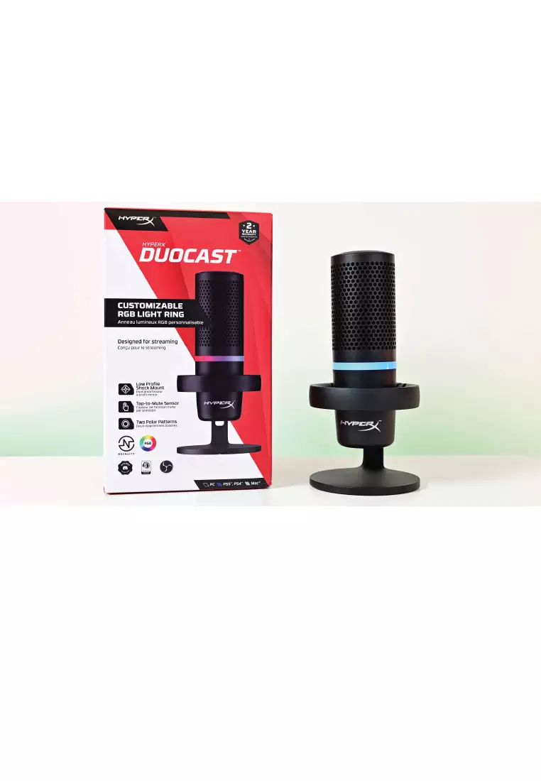 HyperX DuoCast Wired Microphone - Black 