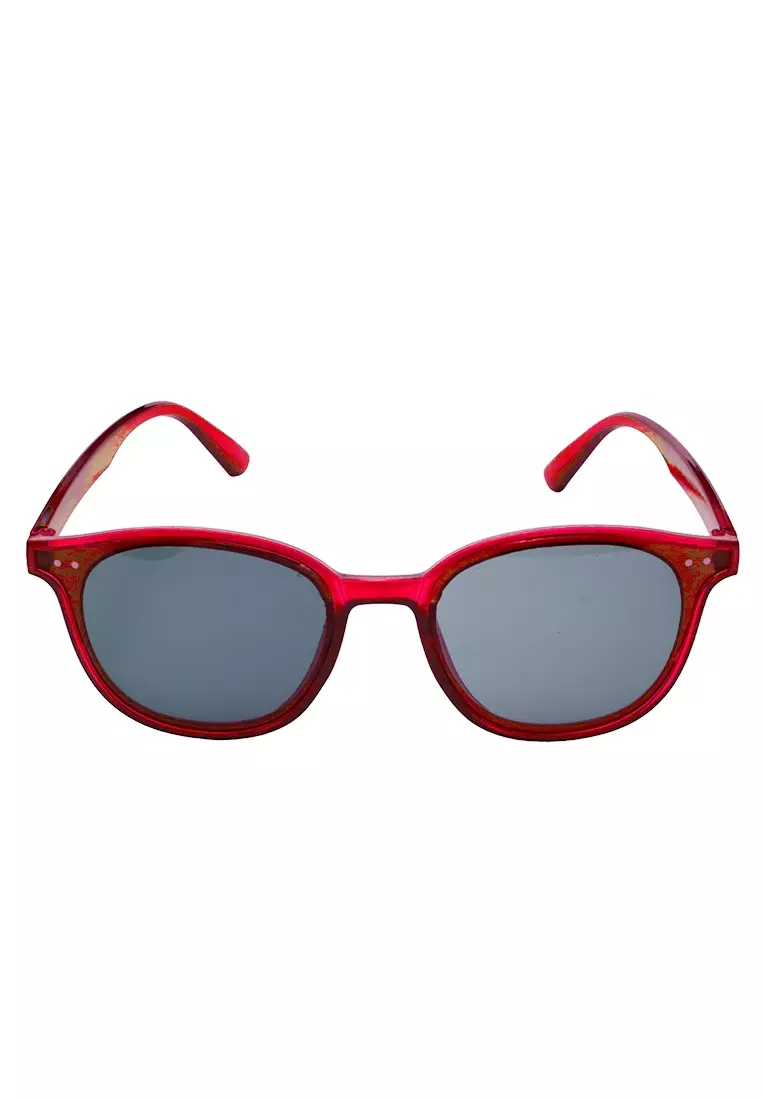Berli Kacamata Hitam Wanita Model Cat Eye Premium Quality - Merah