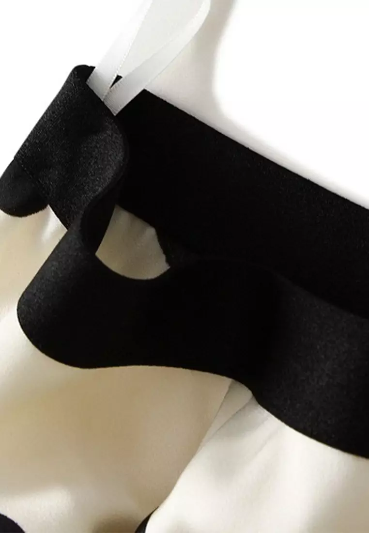 Polka Dot Silk Satin Skirt AF9830