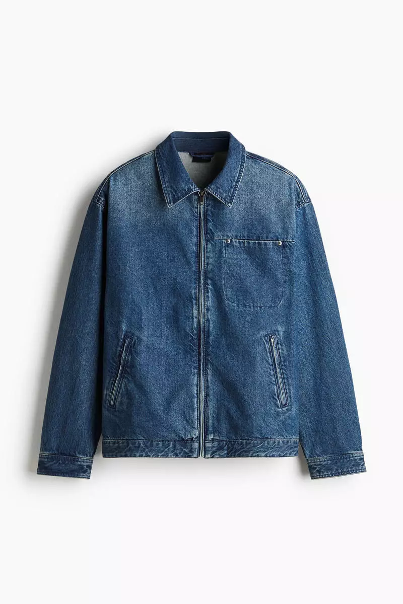 Loose Fit Denim utility jacket