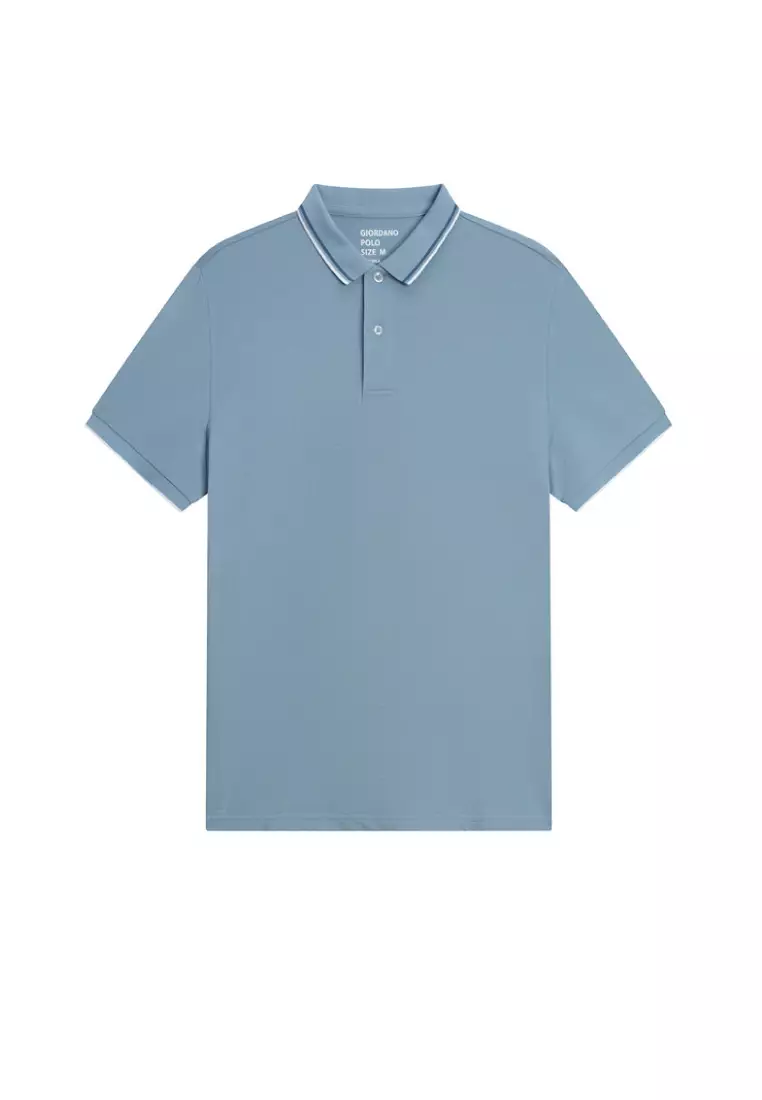 Buy GIORDANO Men's Cotton Lycra Short Sleeve Polo 01012018 Online ...