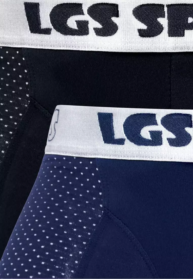 LGS Underwear - Boxer - Blue/Black - 2 Pcs - LEBX.004.600.2.7C