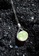 Majade Jewelry green and silver Peridot Drop Shape Necklace In 14k White Gold And Diamond 2B338AC298A3C0GS_4