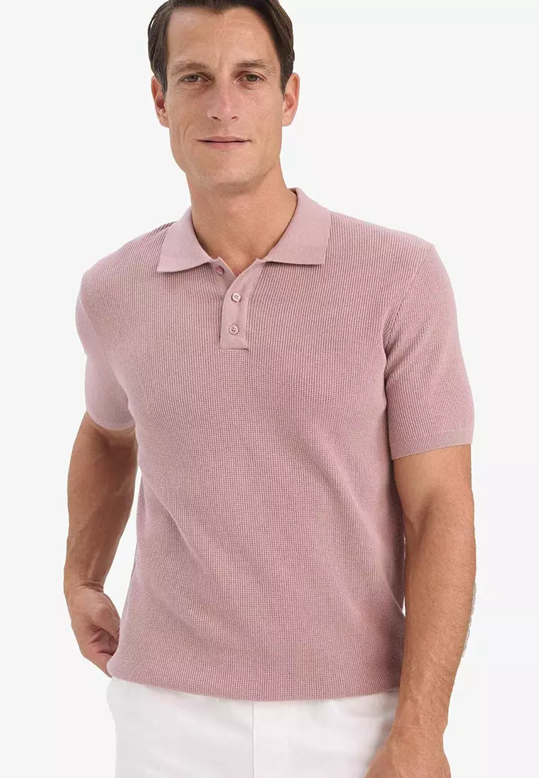 Standard Fit Knit Polo Shirt