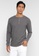 BLEND grey Henley Collar Long Sleeve T-Shirt 77A32AA316B708GS_1