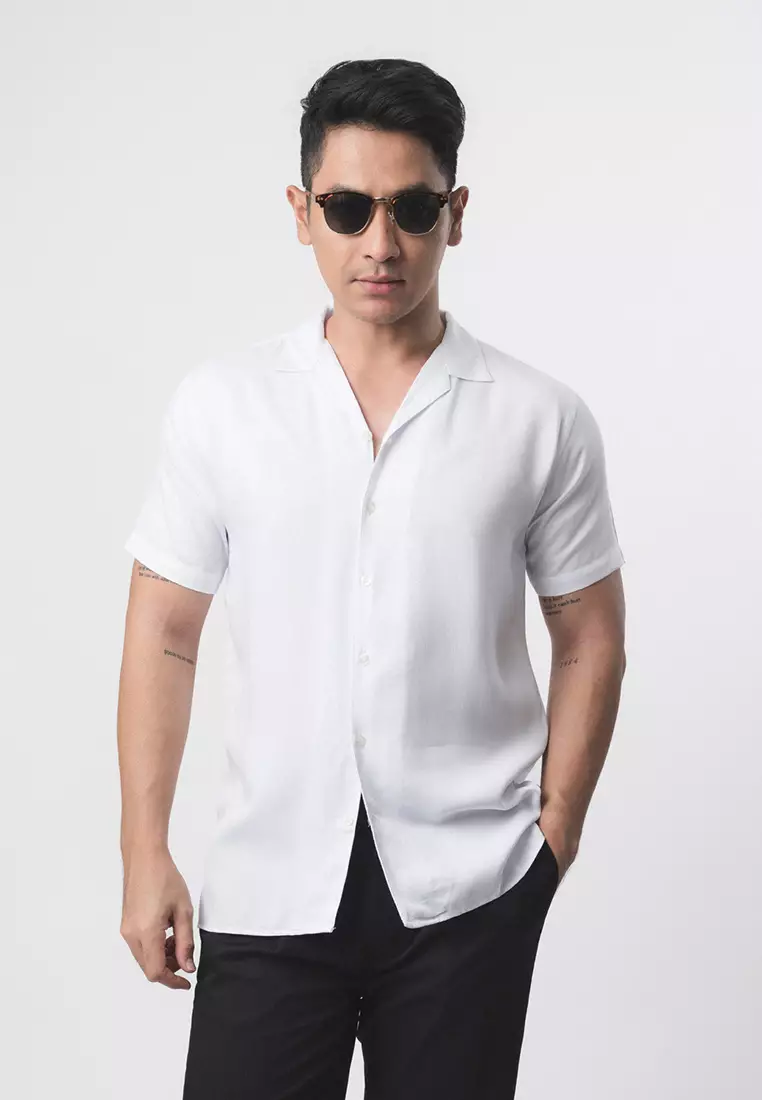 Cuban Ultra White Casual Shirt