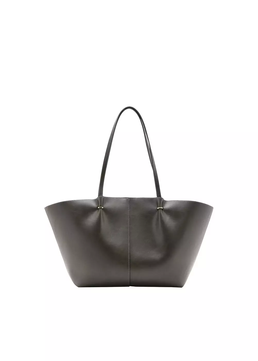 Tas shopper dengan detail metalik