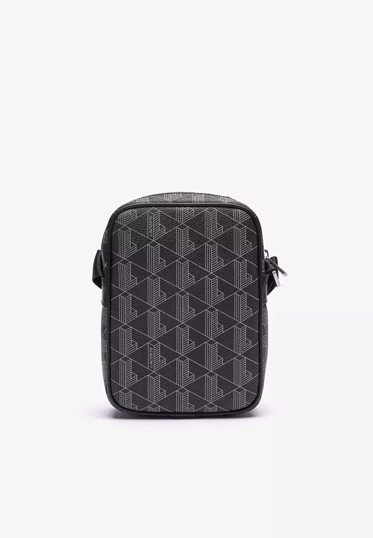 Buy Lacoste The Blend Monogram Print Vertical Shoulder Bag 2025