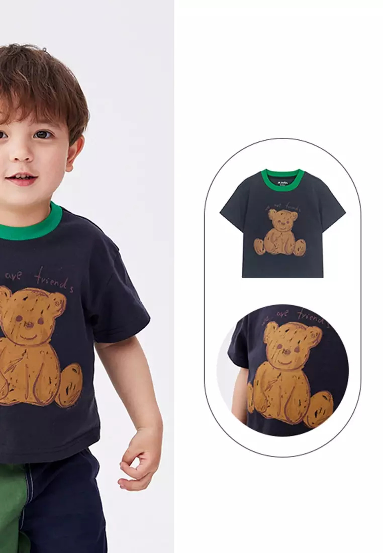 马拉丁中性短袖T恤黑色夏季男T恤女T恤