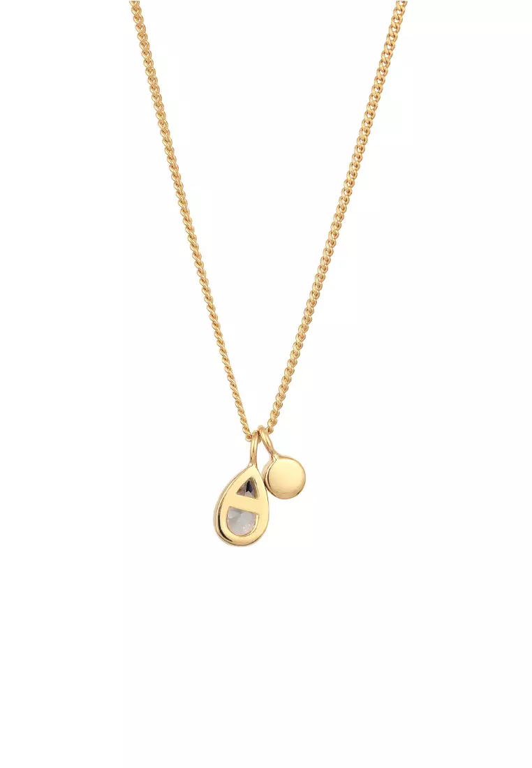 Necklace Drop Zirconia Minimalist