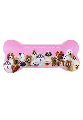 Shop Tickles Dog Family Bone Pillow Online On Zalora Philippines