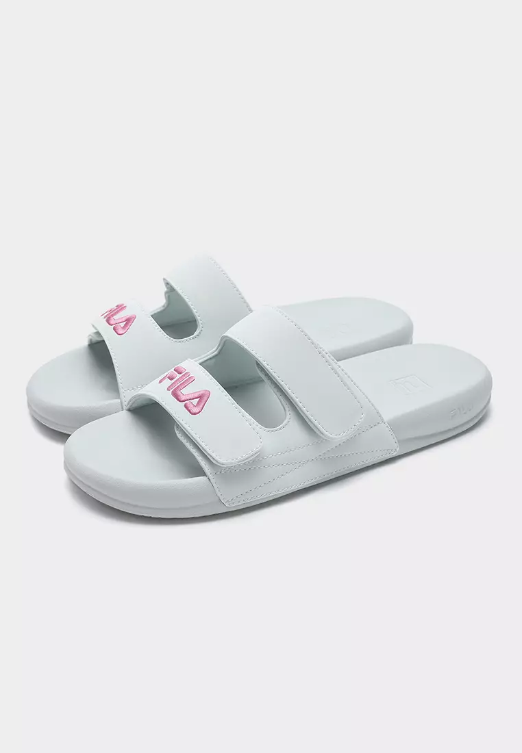 FILA CORE FASHION DRIFTER 2 WOMEN Women Slippers (Black / White / Grey)