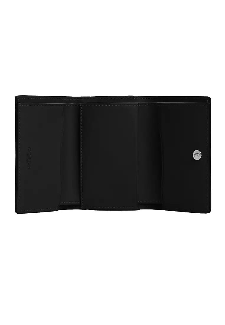 Buy Coach Coach Micro Wallet In Signature Canvas Graphite Black