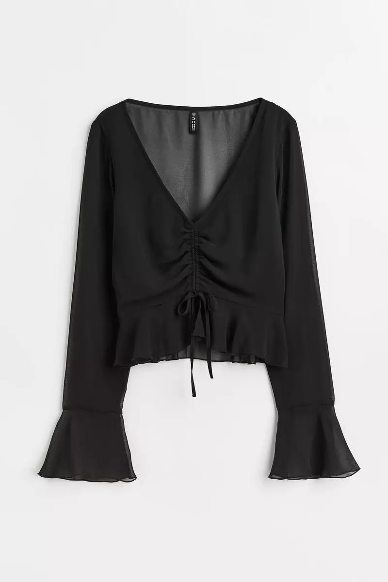売れ筋商品|||ミスク カットソー トップス レディース Plus Size Embellished Chiffon Blouse Black MSK Plus Size Embellished Chiffon Blouse - Macy's