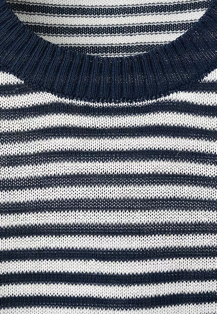 Crop Striped Sweater