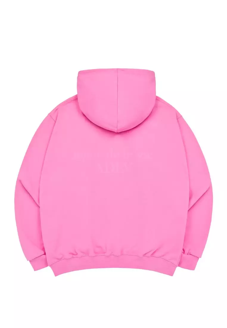 [ADLV] Acmedelavie Basic Logo Rivet Point Hoodie Pink