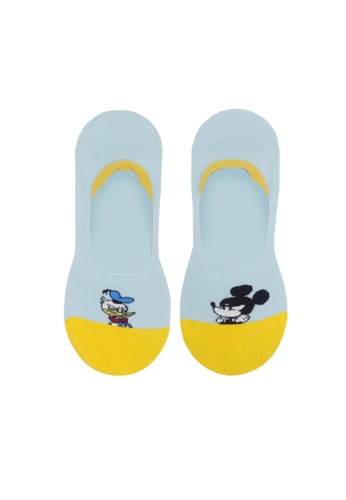 Rad Russel blue Mickey and Donald Ladies No-show Socks 37630AAF5E4E6EGS_1