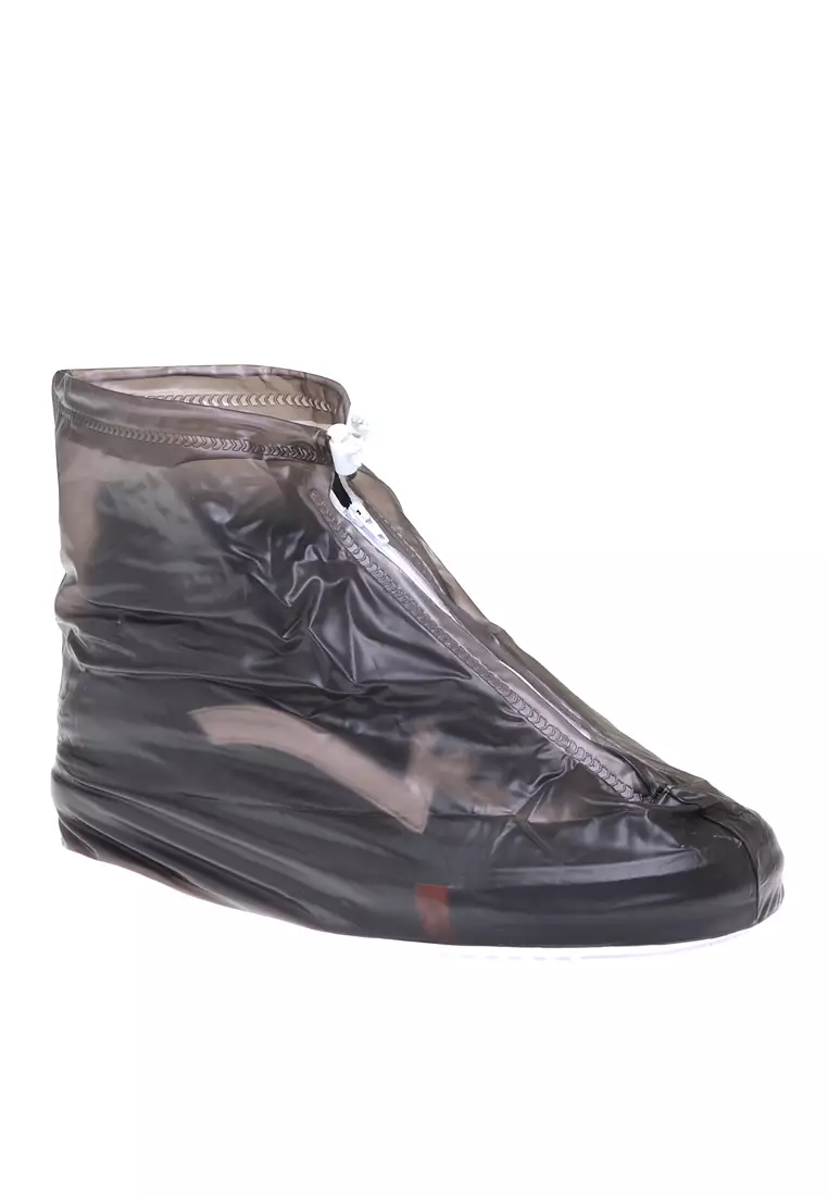 Bells Cover Hujan Sepatu Waterproof Semi Transparent Material PVC ORIGINAL - Coffee
