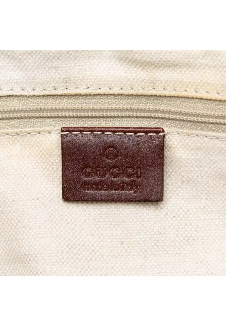 Pre-Loved Gucci Diamante Canvas Sukey Satchel