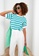 LC WAIKIKI green Striped Women's Knitwear Sweater CD3CCAA32154D0GS_1