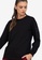 ZALORA ACTIVE black Oversized Long Sleeve Sweatshirt B0873AAAF1D7EBGS_3