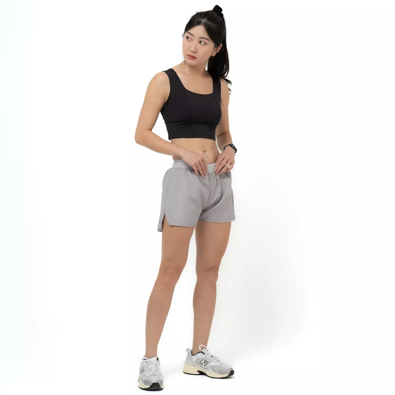 Running Shorts 3 inches Woman Grey