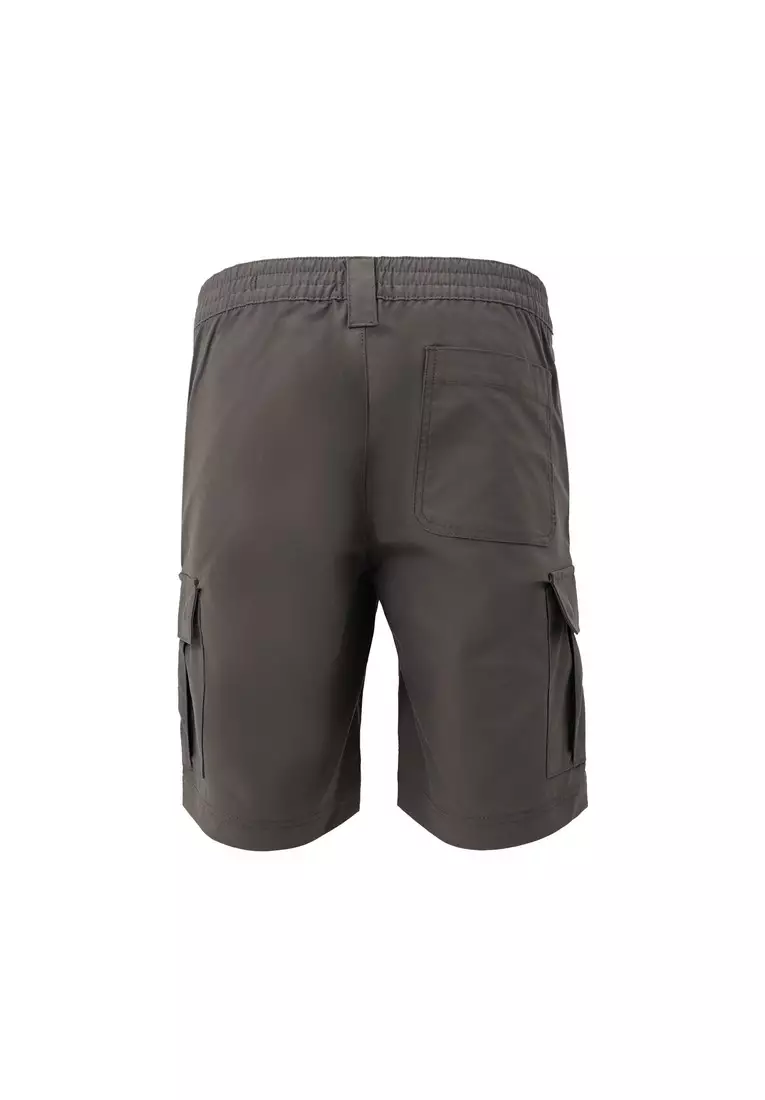 3Second Men's Short Cargo Pants Relaxed Fit Polyester Twill Flynn HP-020125