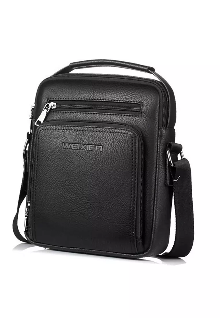 WEIXIER Tas Selempang Kasual Pria Messenger Bag Material PU Leather ORIGINAL