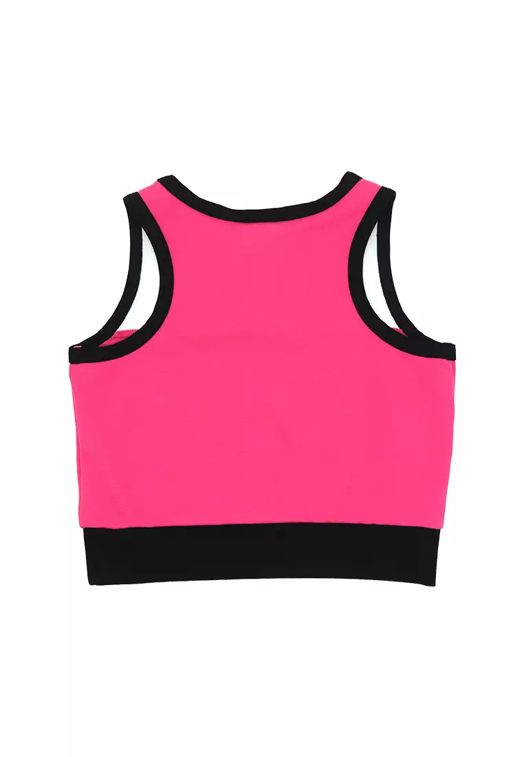 Barbie Girls Color Block Sleeveless Crop Top