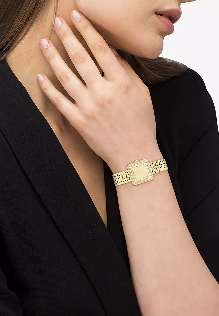 Cass Gold Stainless steel Bracelet Analog Watch CO-14504559