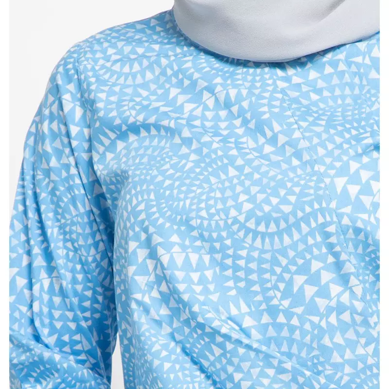 Kira Blouse In Blue Print