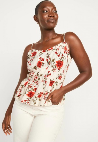Old Navy Smocked Floral Cami Peplum Top | ZALORA Philippines
