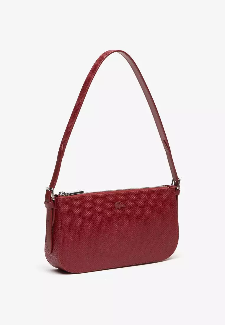 Lacoste Women Chantaco Pique Leather Shoulder Bag