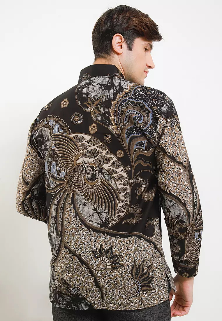 Garuda Kemeja Batik Exclusive Premium Pria Casual Modern Lengan Panjang