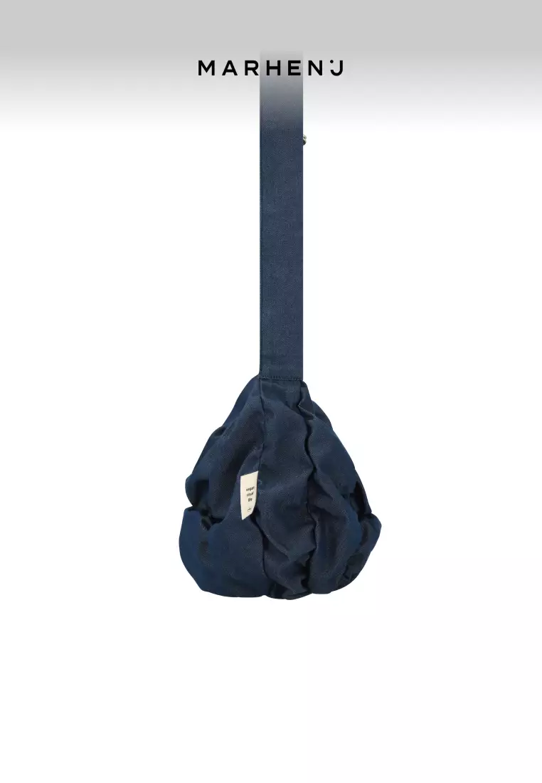 POPCORN SWING Nylon Crossbody Bag Denim