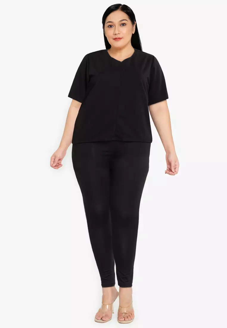 Buy Maxine Plus Size Cropped Gartered Jeggings 2024 Online