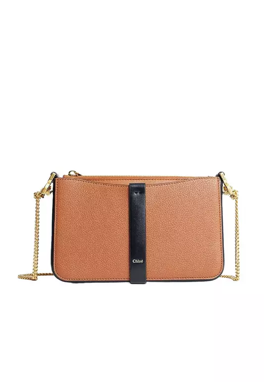 Marcie Pouch Crossbody Bag in Tan