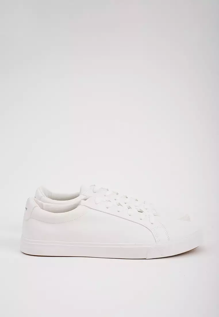Men s PU Lace Up Sneakers With Heel Tab Branding