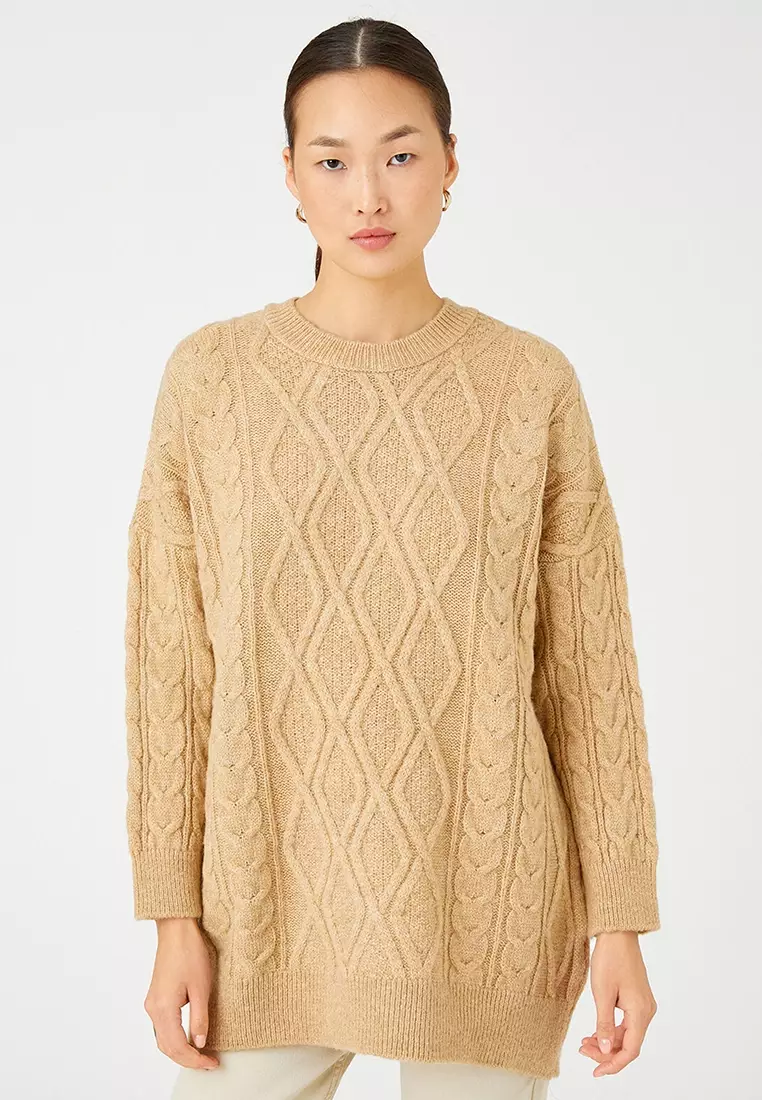 Jual KOTON Oversized Knitted Sweater Original 2025 ZALORA