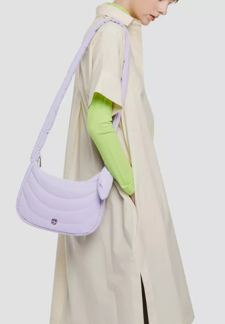 MARO MINI Nylon Crossbody Bag Lavender