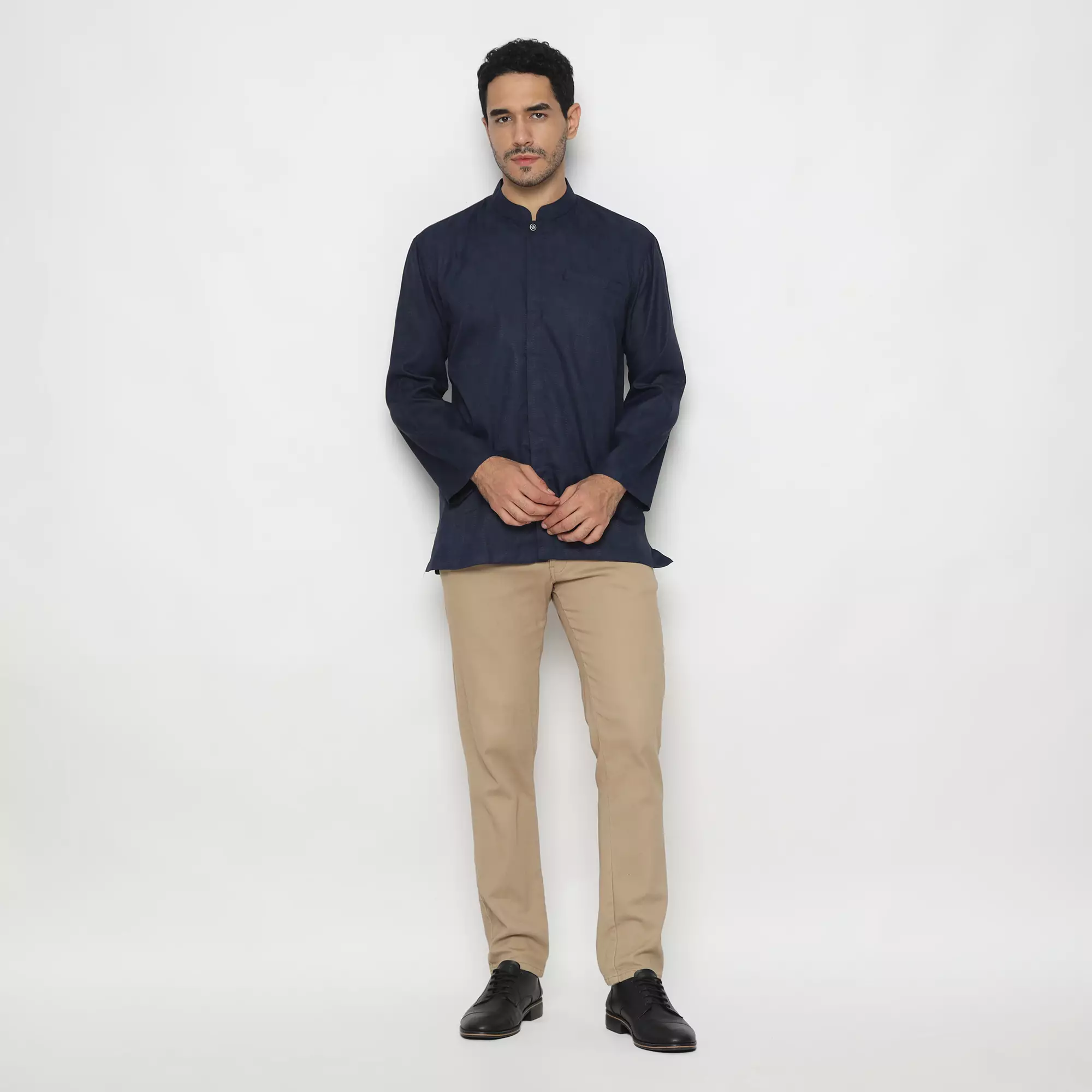 Platini Kemeja Koko Pria Lengan Panjang Katun 961262