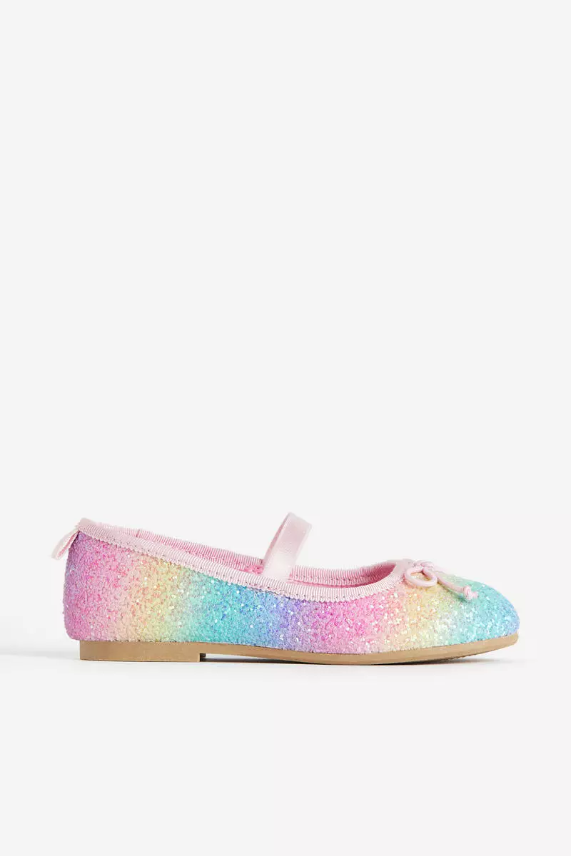 Glitter sales ballerina pumps