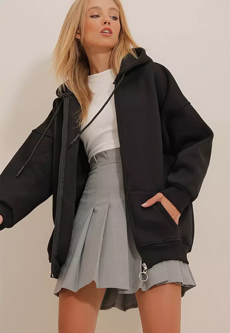 Jual Alacati Kangaroo Pocket and Zipper Hoodie Original 2025