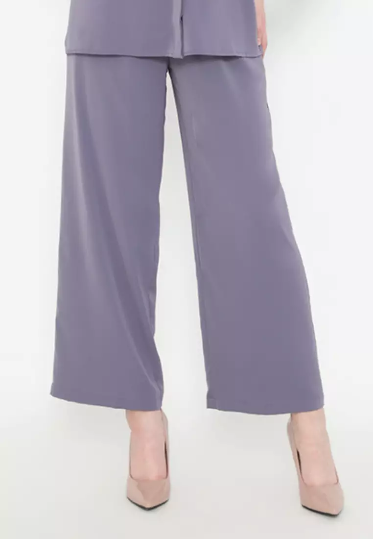 Long Cullote In Deep Purple By Brilliant Girl Warna Celana