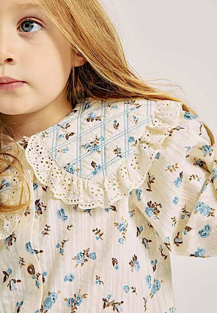 Pure Cotton Ditsy Floral Blouse