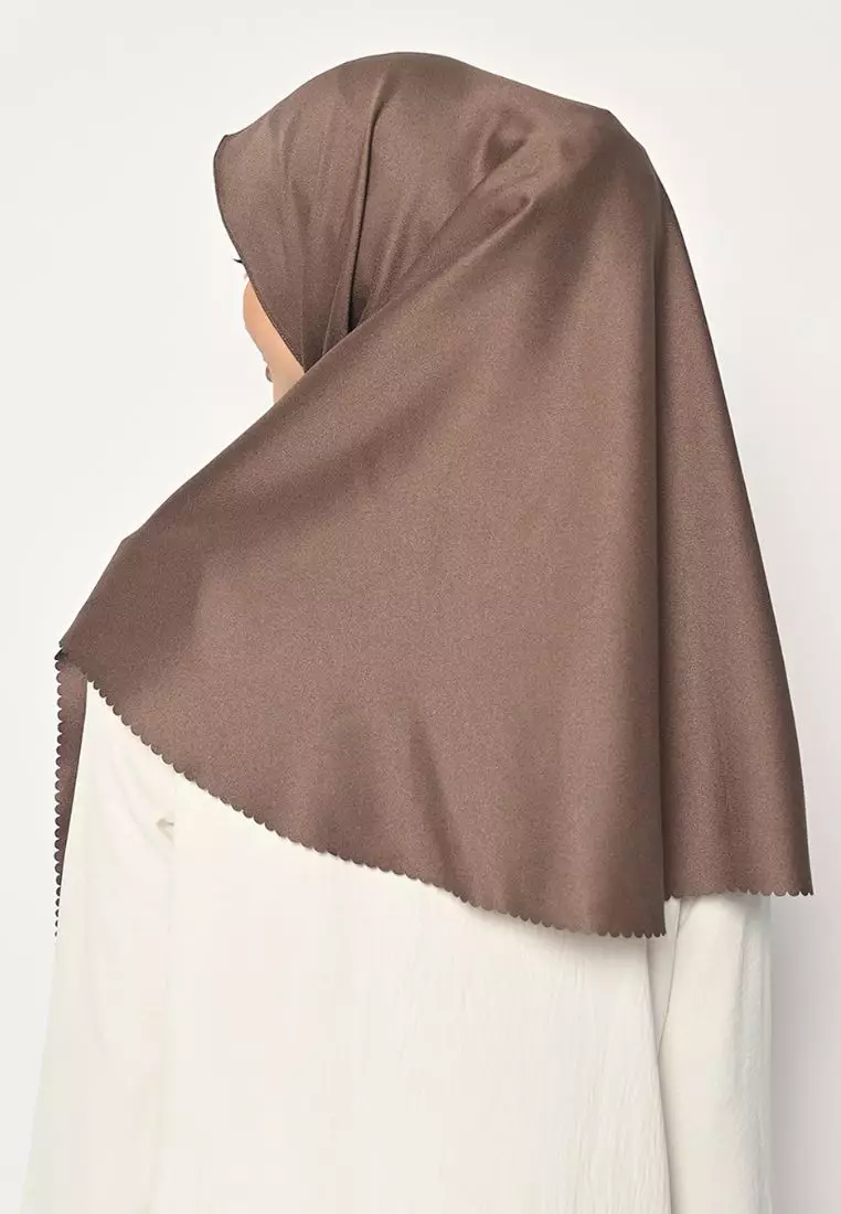 Pasmina Oval Azzura Instan Lasercut Rosewood