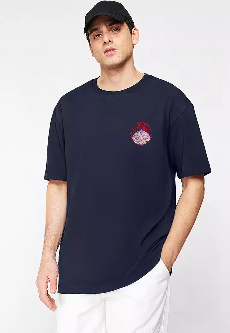 Ethnic Short Oversized T-Shirt